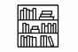 bookshelf icon B&W