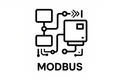 Mudbus Communication Icon Black & White